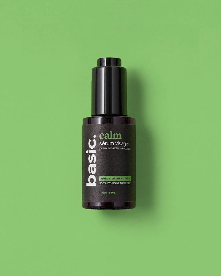Gesichtsserum Calm basic. – natürliche Pflegeflasche für empfindliche Haut