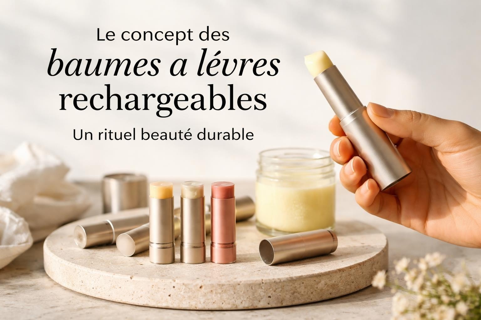 Stick lèvres rechargeable : le geste beauté zéro déchet