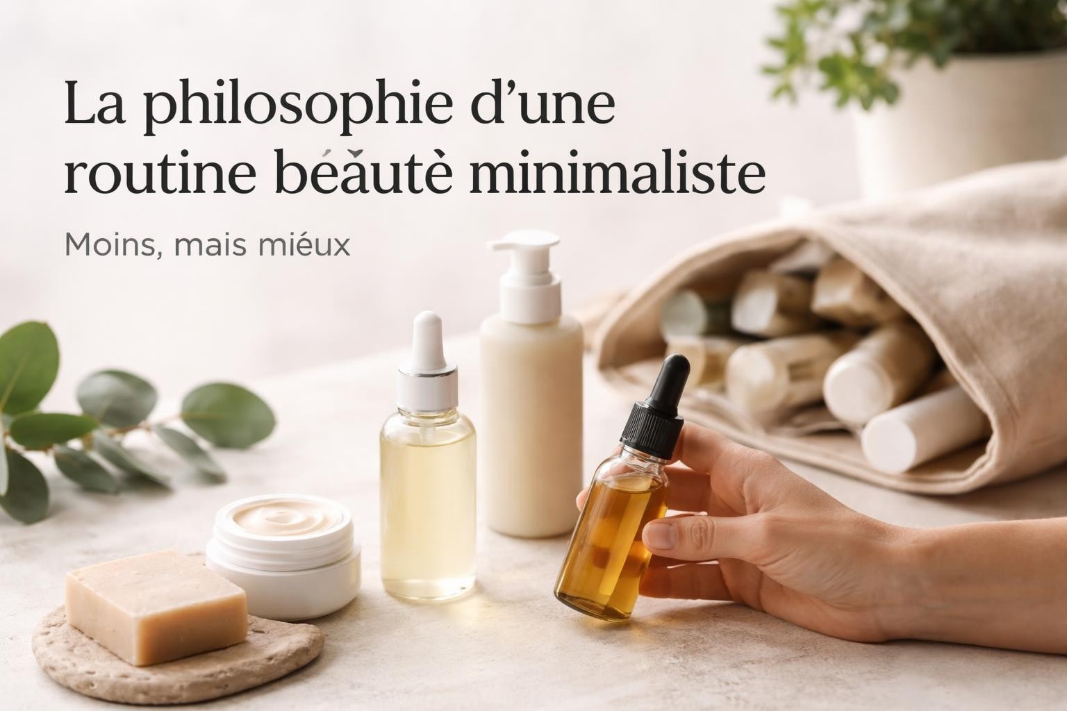 Routine beauté minimaliste : simplicité et efficacité
