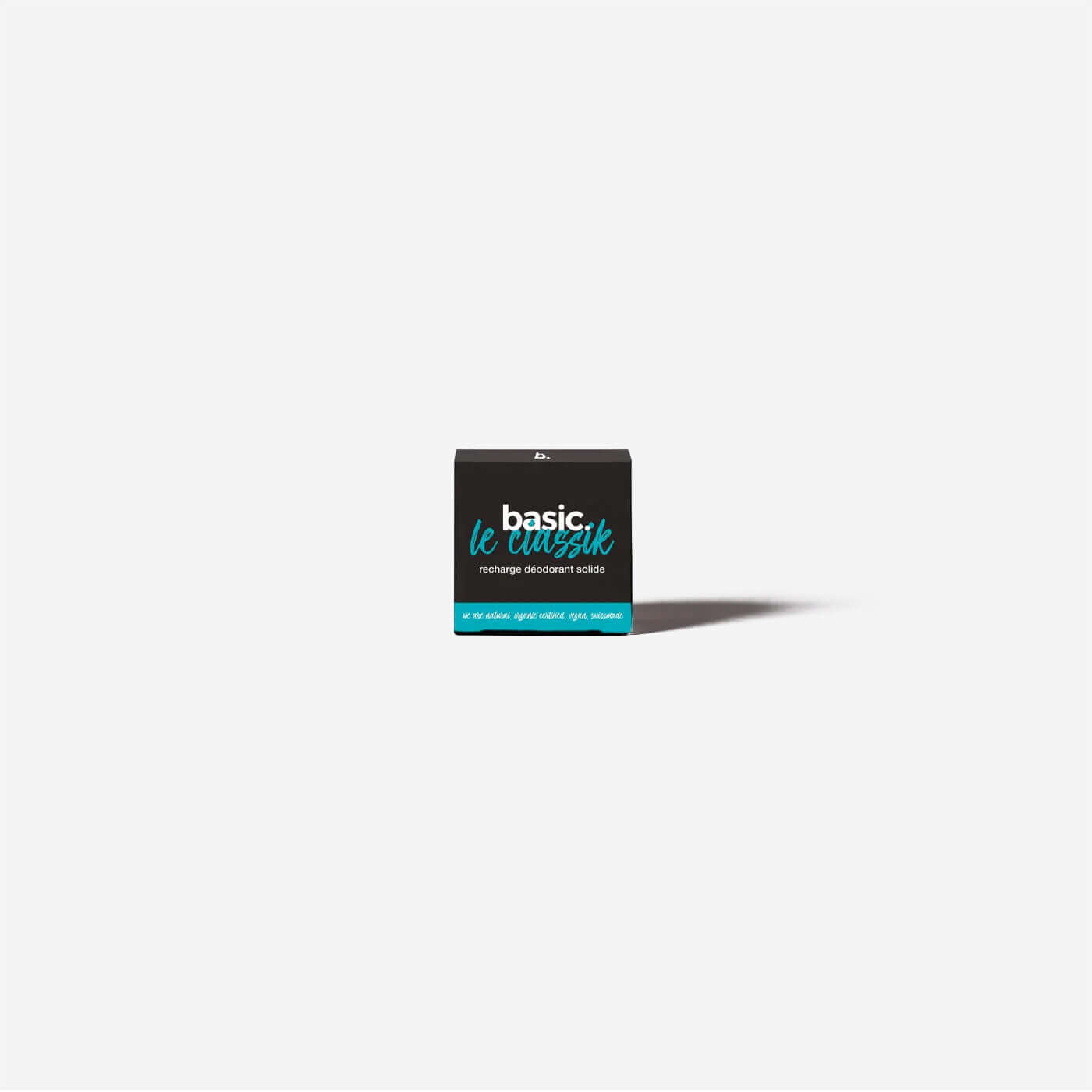 Recharge déodorant solide naturel le classik basic. - packaging noir