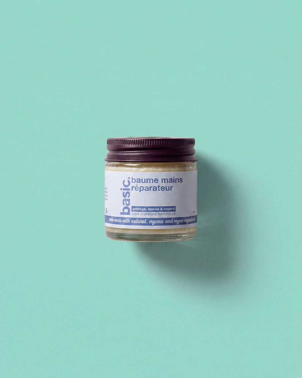 baume mains réparateur basic. - pot de soin naturel pour les mains