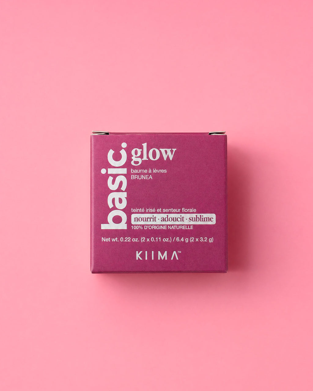 baume à lèvres glow BRUNEA basic. - texture et application