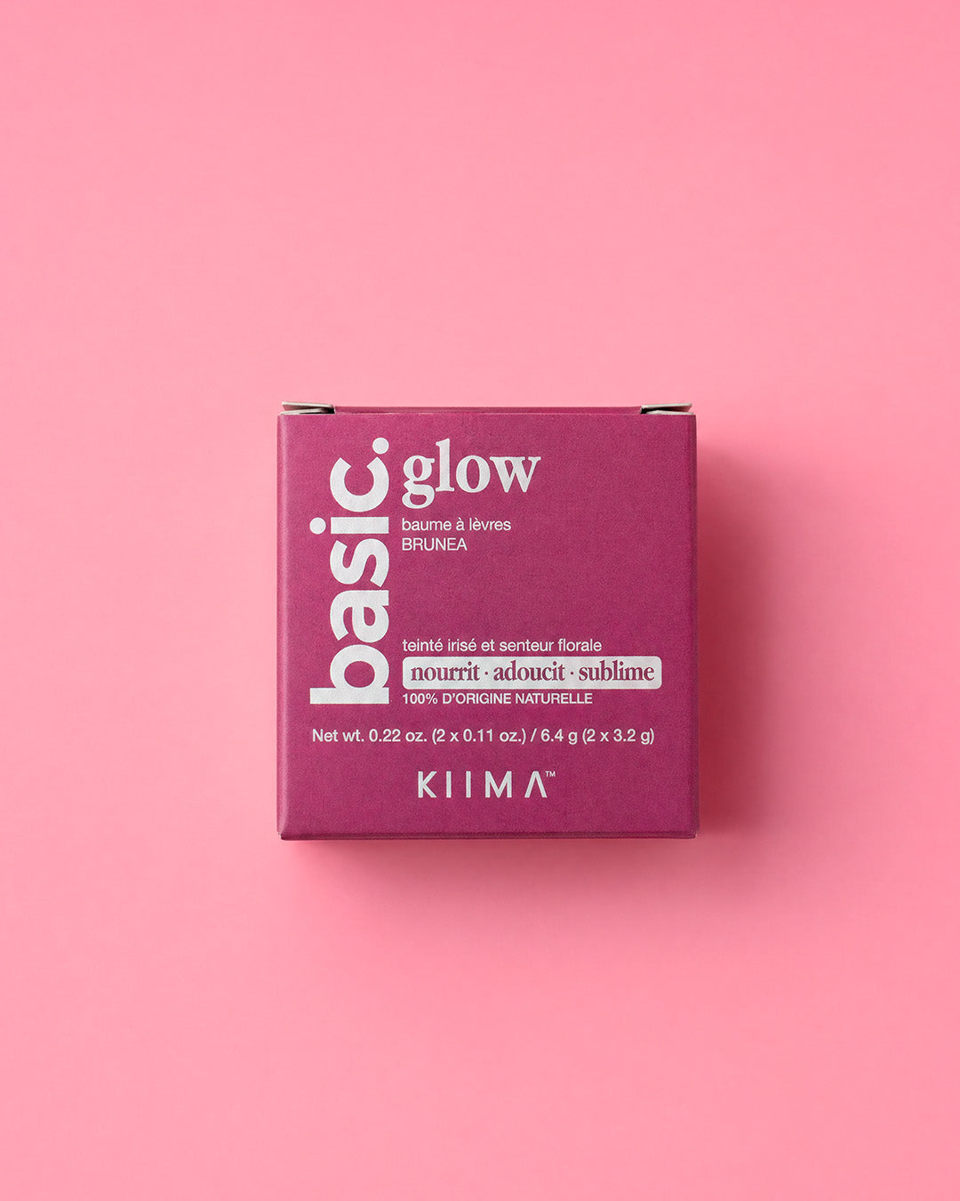 baume à lèvres glow BRUNEA basic. - texture et application