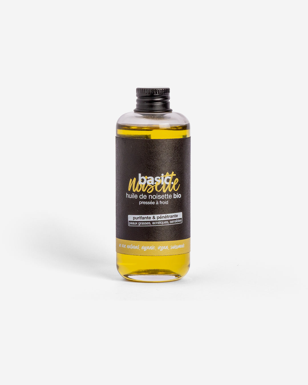 Huile de noisette bio – purifiante & pénétrante – peaux grasses, acnéiques, sensibles
