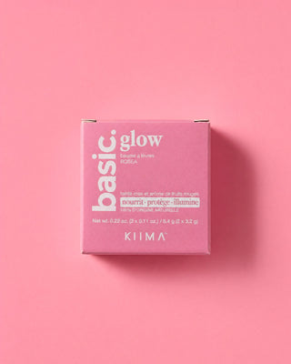 baume à lèvres glow ROSEA basic. - texture et application